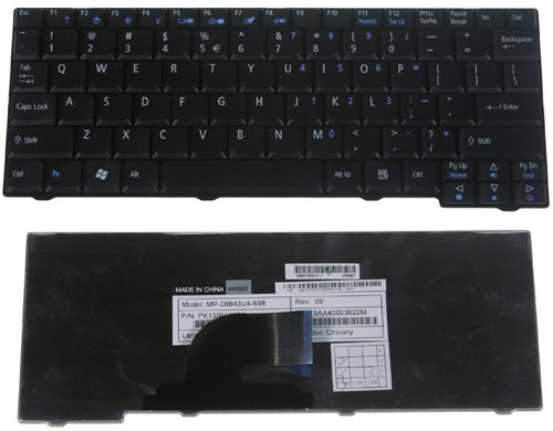 Acer Aspire 1810T White New US Keyboard